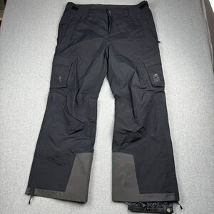 Mountain Hardwear Ski Pants Mens XL Black Snow Dry Q Elite Winter Waterproof
